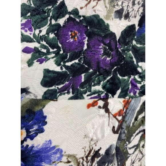 Rebecca Taylor Silk Blend Matelasse Floral Print Skater Dress Size 4 Fit & Flare - Picture 15 of 16